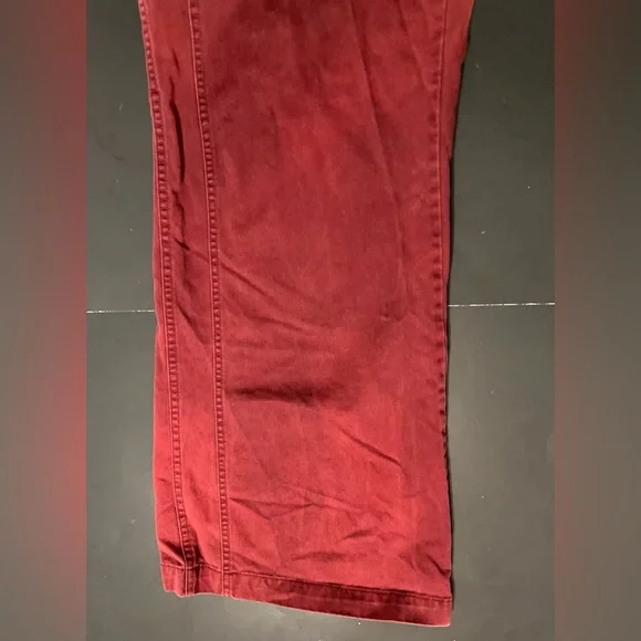 Vintage Old Navy Women’s Size 16 Red Pants Low Rise Wide Leg - Picture 10 of 15